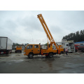 Dongfeng crew cab folding work platform truck 14M truck mounted aerial work platform